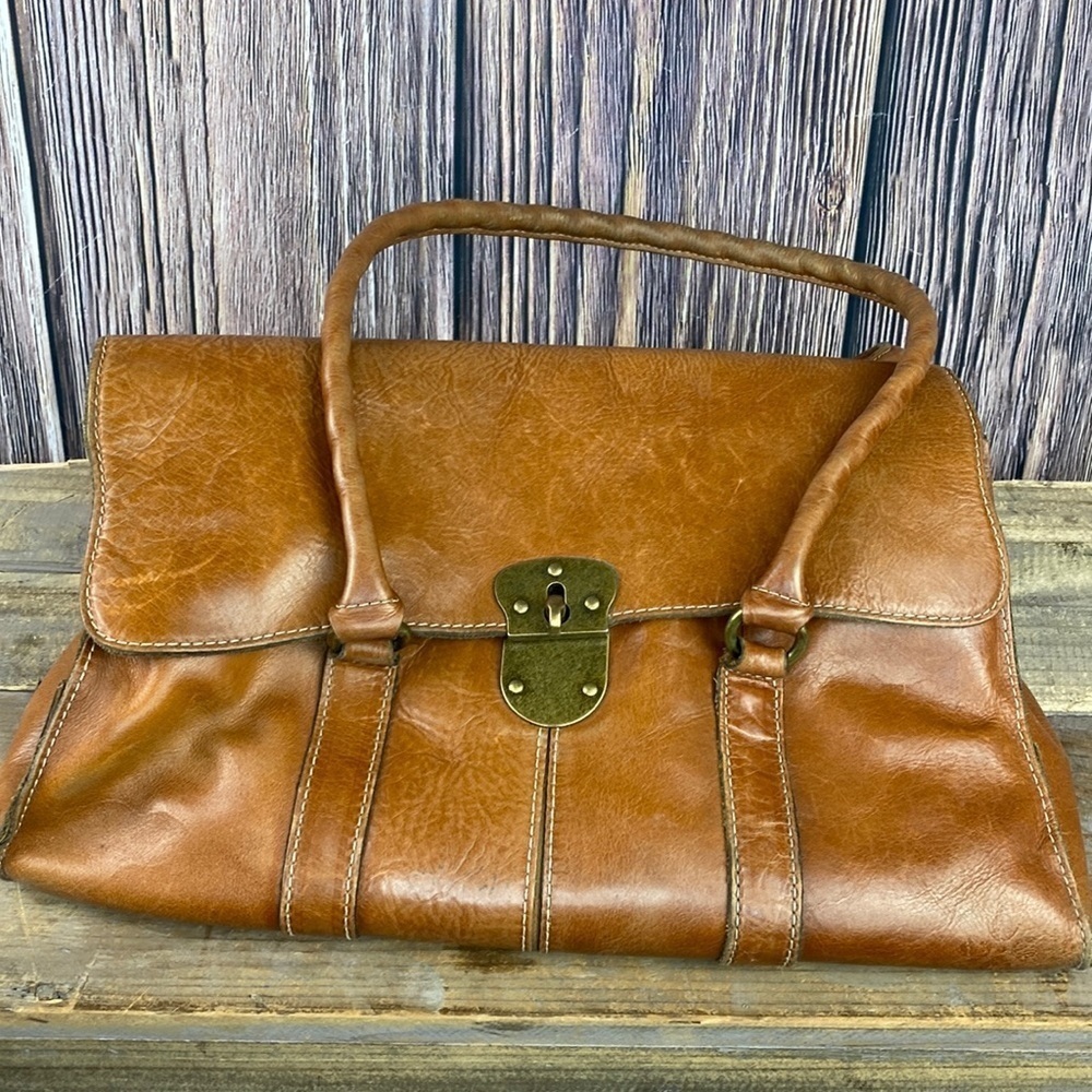 Patricia Nash Vienna Satchel- Tan